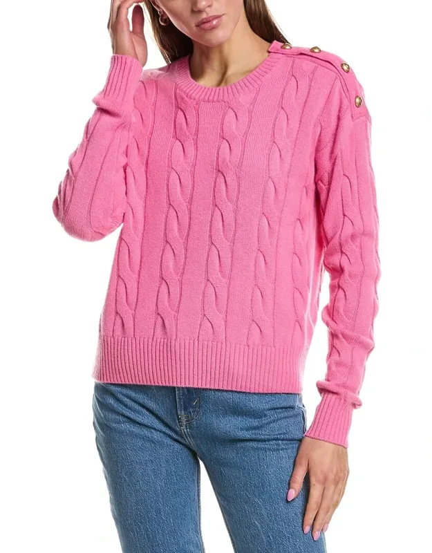 Cable Knit Wool & Cashmere-blend Sweater