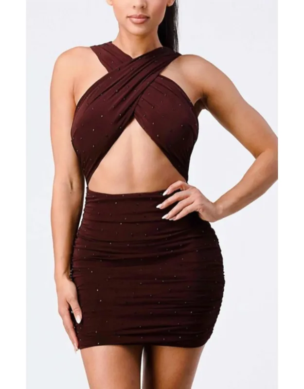 Crossover Mini Dress