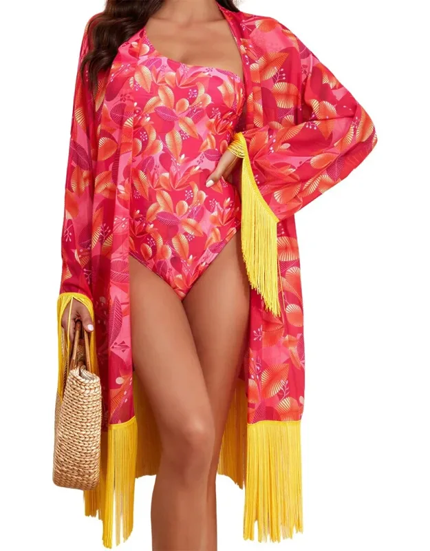 2pc Swimsuit & Smock Set