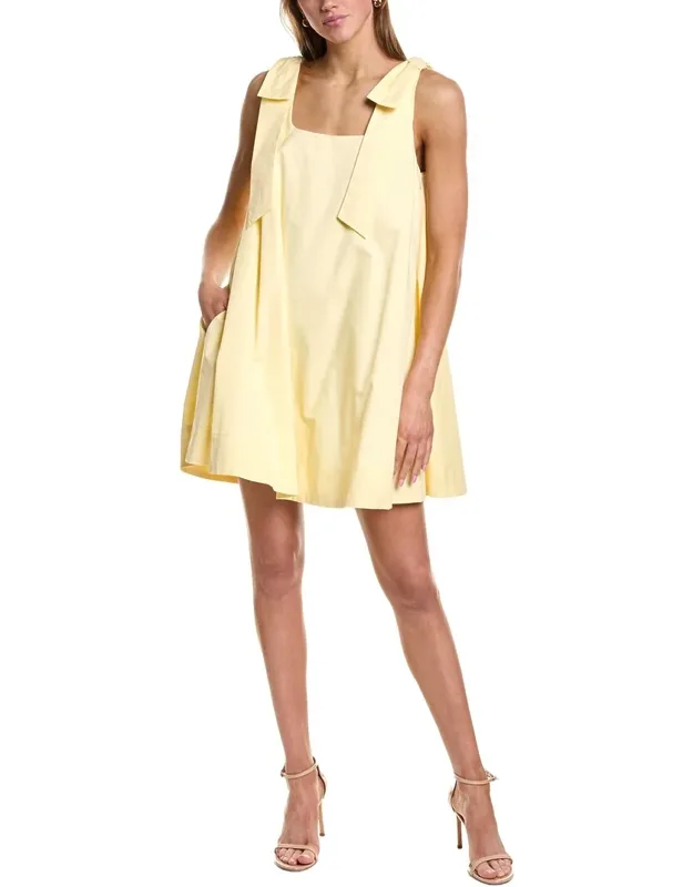Bow Sleeveless Mini Dress