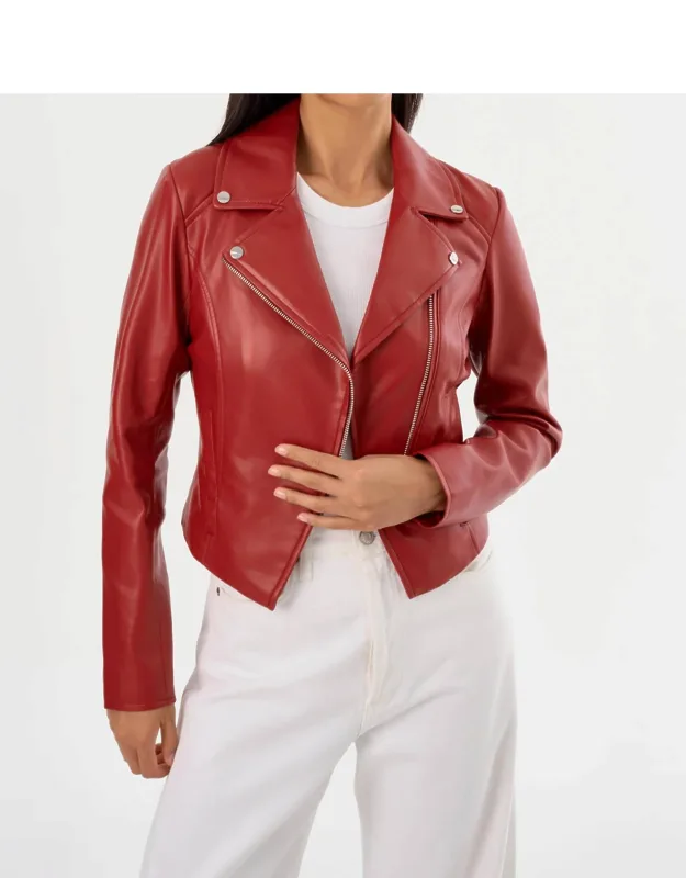 Pascale Faux Leather Jacket