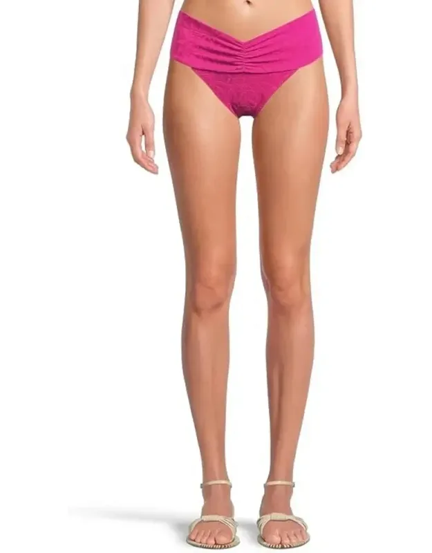 Bardot Bikini Bottoms Stretch Ruched High Rise