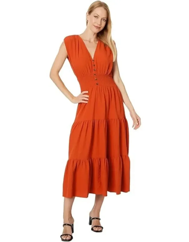 Gauze Midi Dress