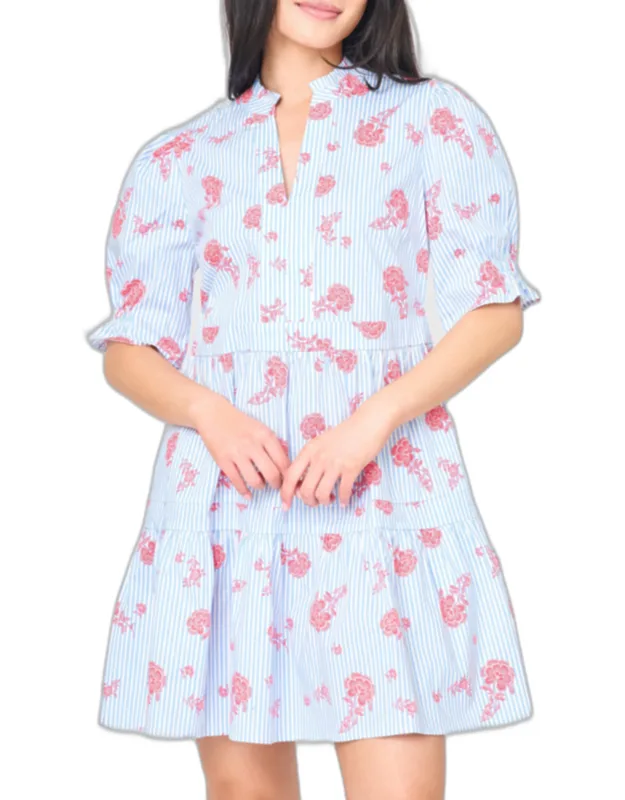 Puff Elbow Sleeve Dress