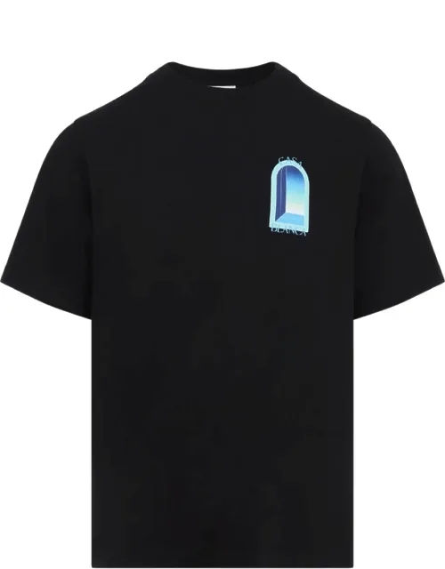 L'arche Gradient-print T-shirt