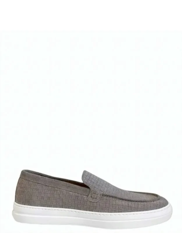 Suede Braided Pattern Loafers