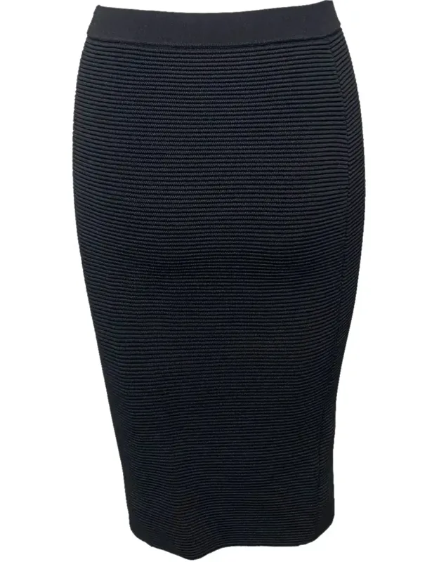 Knit Pencil Midi Skirt