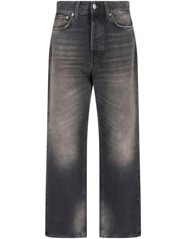 Logan Wide-leg Cotton Denim Jeans