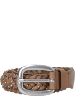 Braided Calfskin Leather Belt
