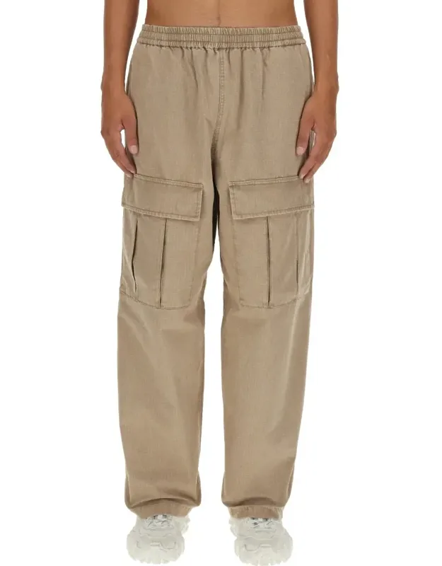 Relaxed Fit Casual Pants With Elastic Waistband