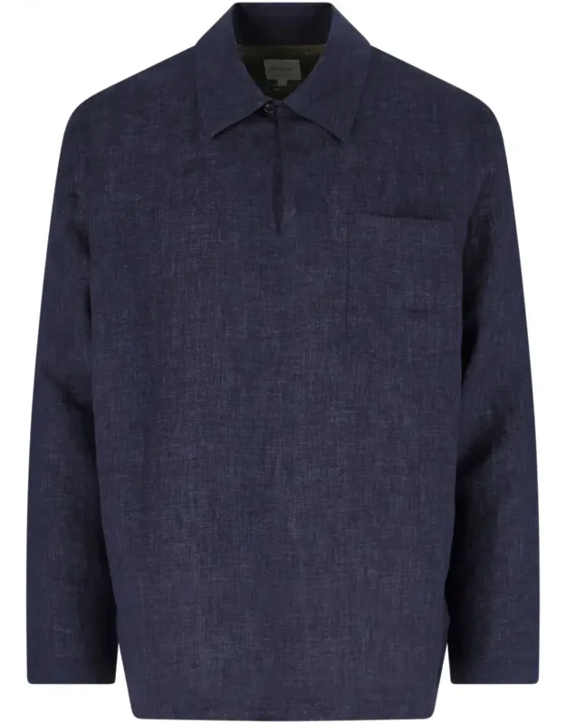 Classic Collar Linen Shirt