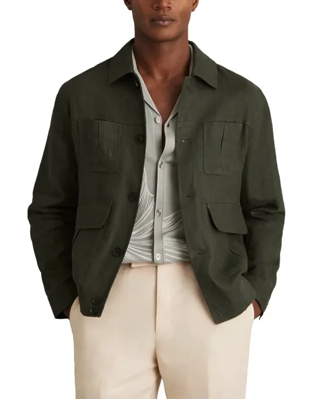 Linen Four Pocket Jacket