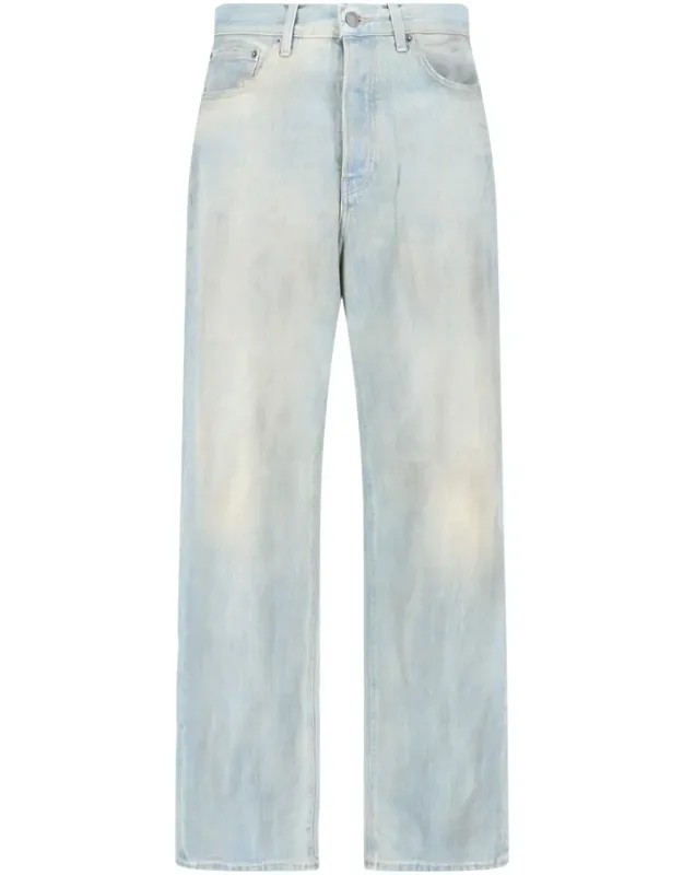 Wide-leg Denim Jeans