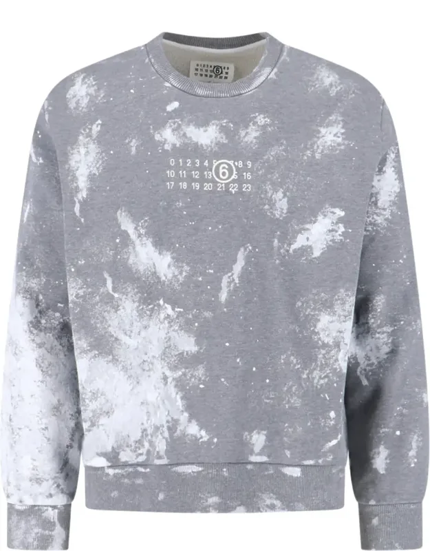 Tie-dye Printed Logo Cotton Sweatshirt