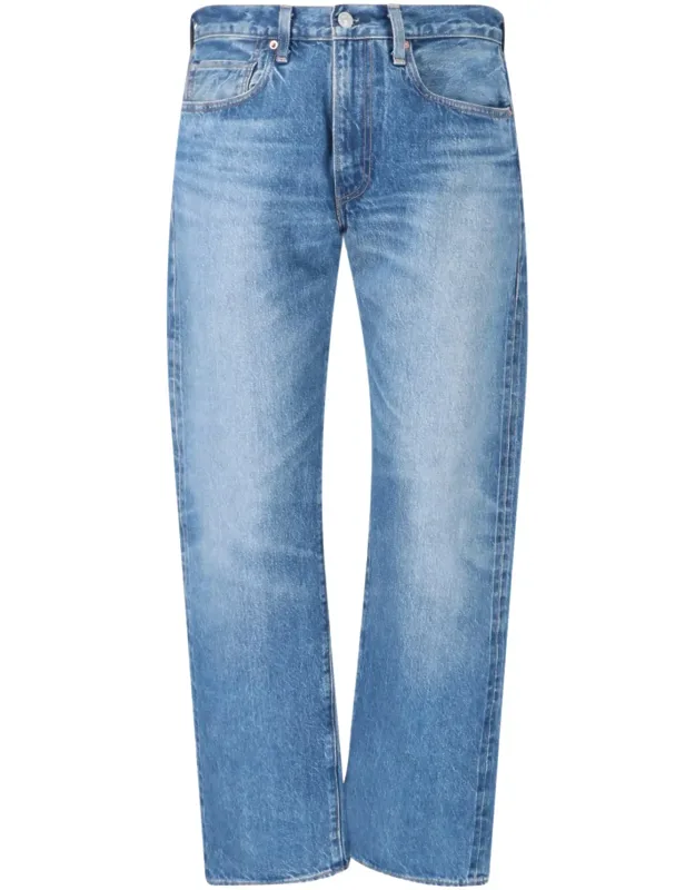 Anchor Mid-rise Straight-leg Jeans