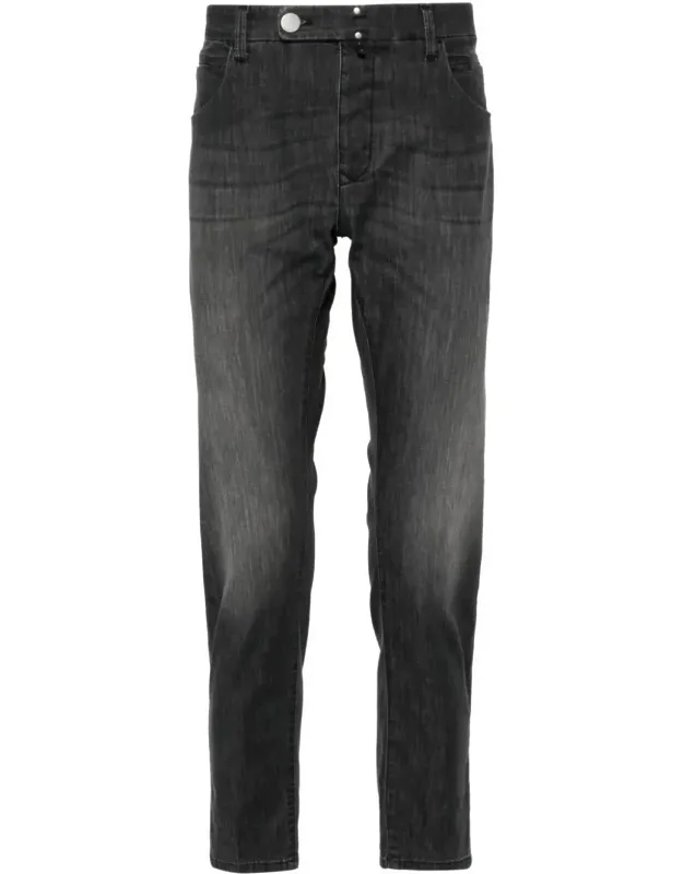 Washed Denim Pants