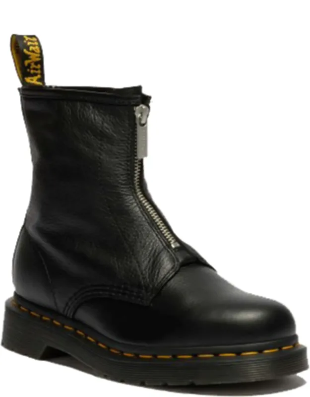 Smooth Leather Zip Boots