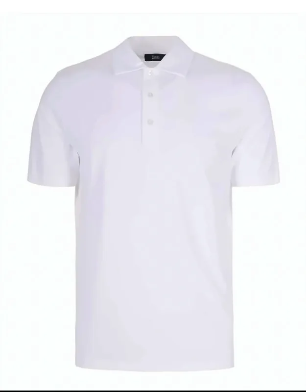 Stretch Jersey French Collar Polo Shirt