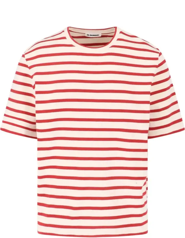 Horizontal Stripe Cotton T-shirt