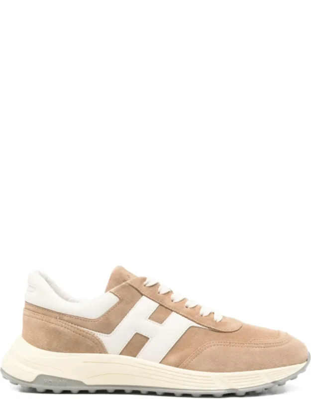 Suede Leather Iconic Logo Sneakers