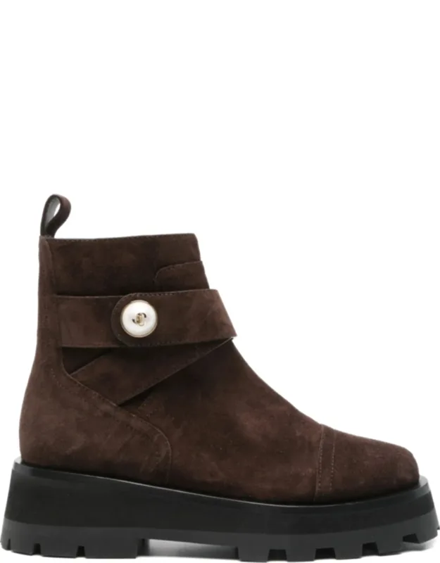 Meena Flat Suede Ankle Boots