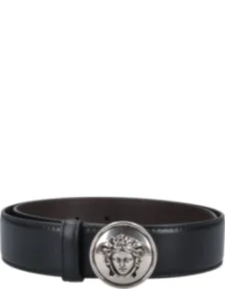 Medusa Biggie Calf Leather Belt