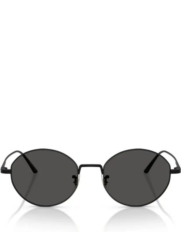 Round Lens Sunglasses With Minimalist Metal Frame
