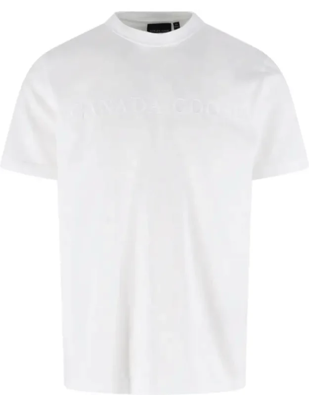 Plain Embossed Cotton Logo T-shirt