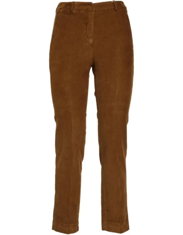 Tailored Straight-leg Textured Pants