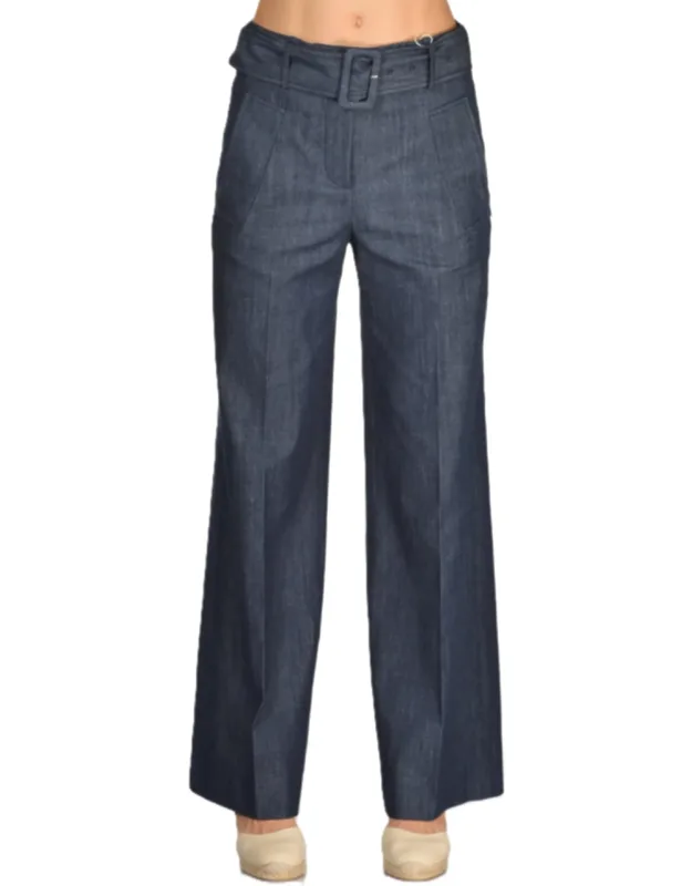 Wide-leg High-waist Trousers