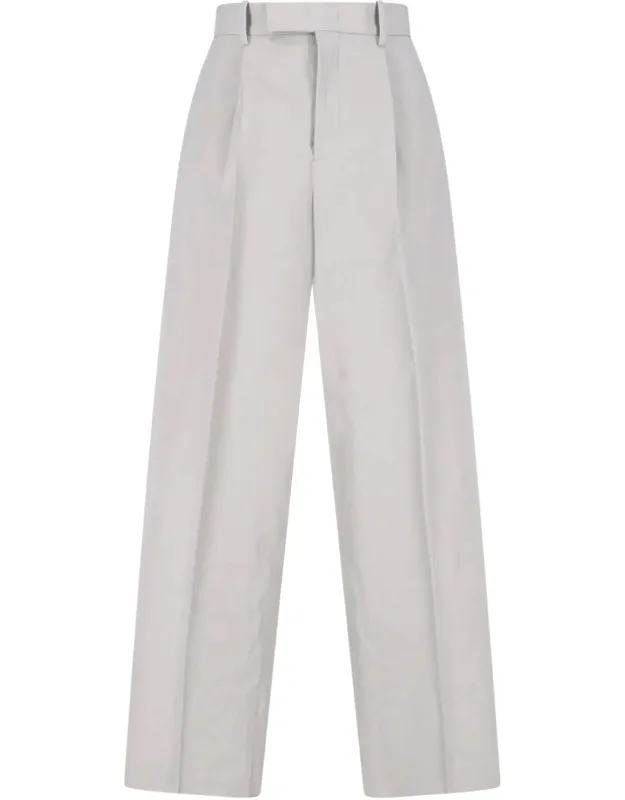 High-waisted Tailored Wide-leg Trousers
