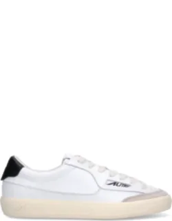 Windscape Black Tab Leather Sneakers