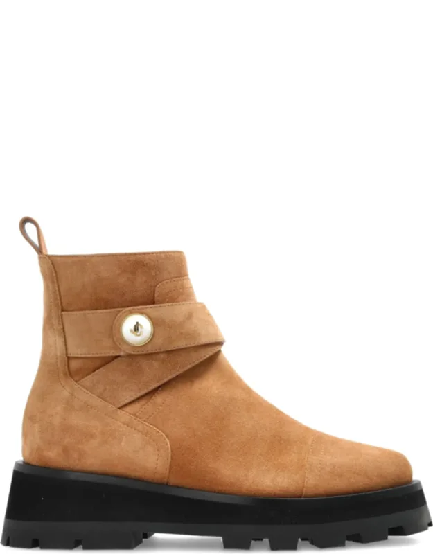 Meena Flat Suede Ankle Boots