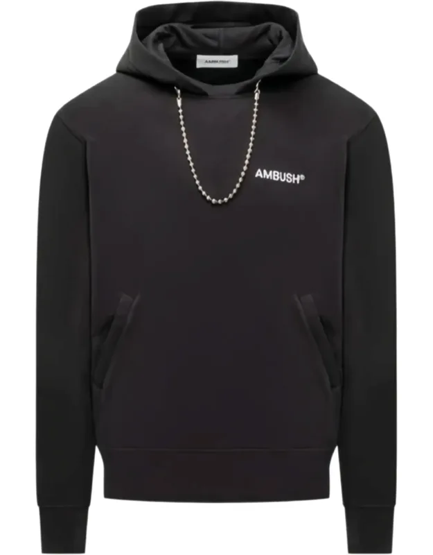 Ballchain Silver Detail Cotton Hoodie