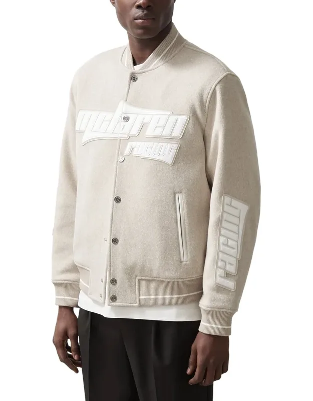 Track Wool-blend Bomber Jacket