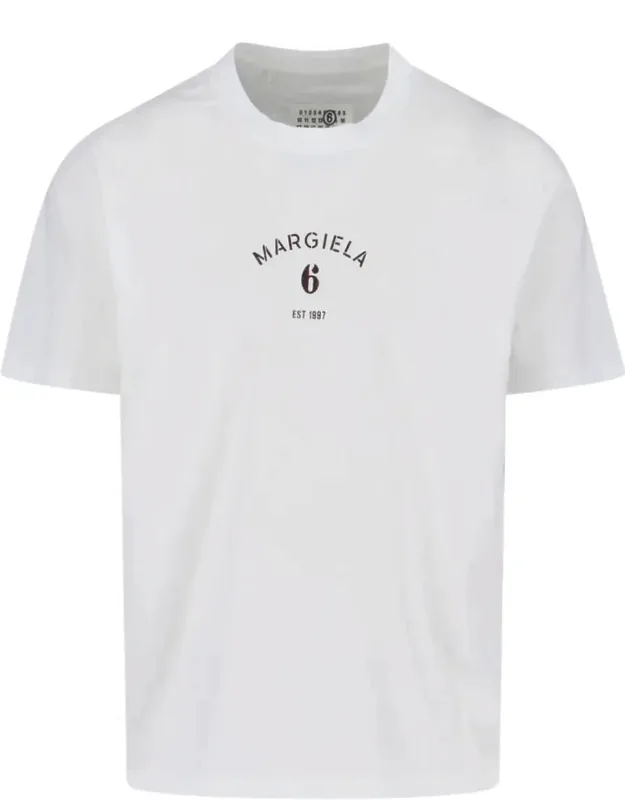 Cotton T-shirt With Contrasting Logo Detail