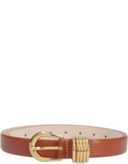 Hollyhock Adjustable Gold Buckle Belt