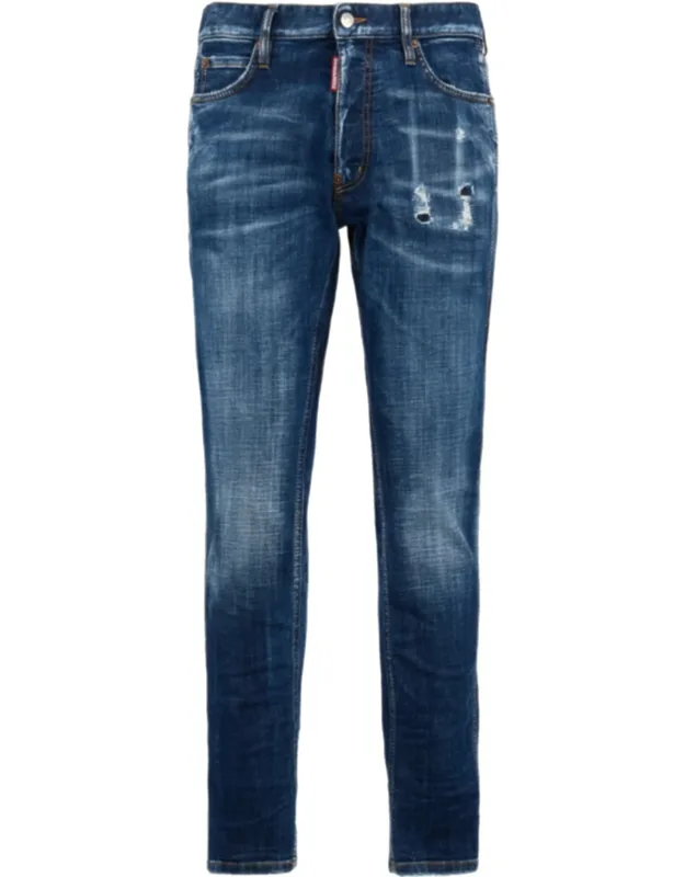 Slim Tapered Distressed Jeans