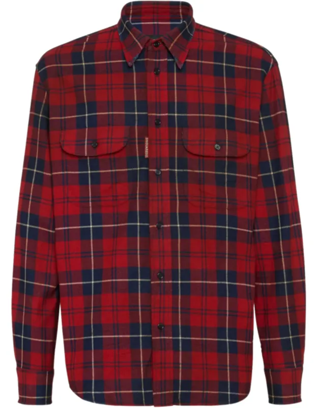Vintage Plaid Cotton Shirt