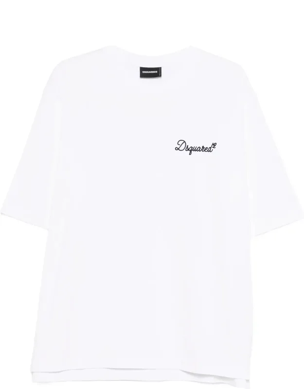 Short-sleeve Embroidered Logo T-shirt