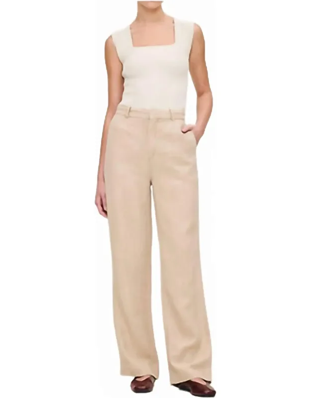 Mabel Straight High Rise Trousers