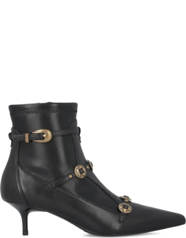 Gloria 20 Leather Kitten-heel Boots