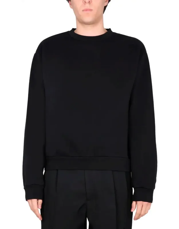 Regular Fit Cotton Sweatshirt With Minimalist Design