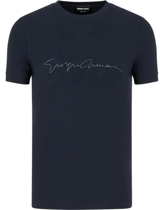 Slim Fit Cursive Script T-shirt