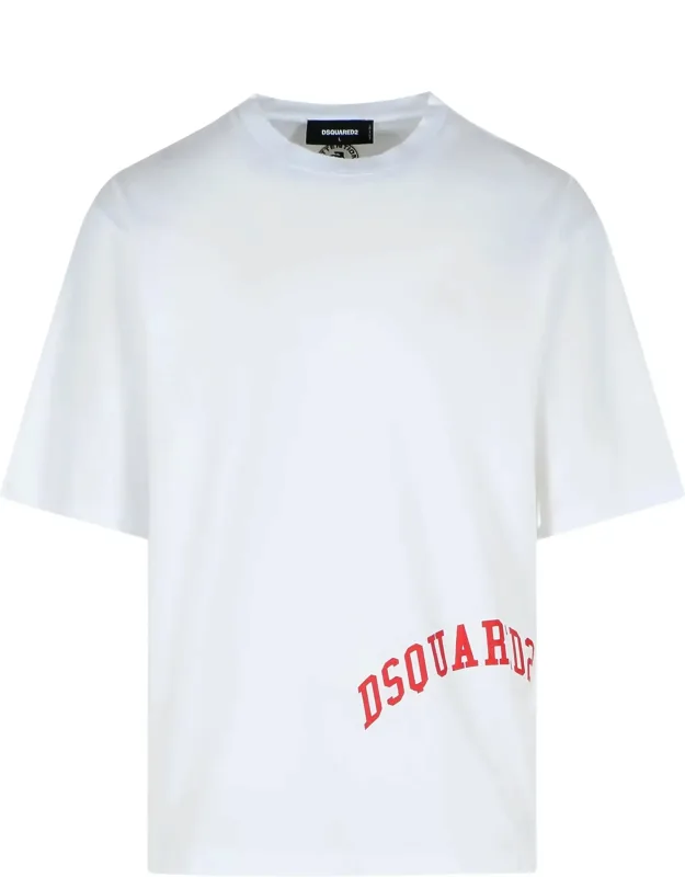 Loose Fit Curved Graphic T-shirt