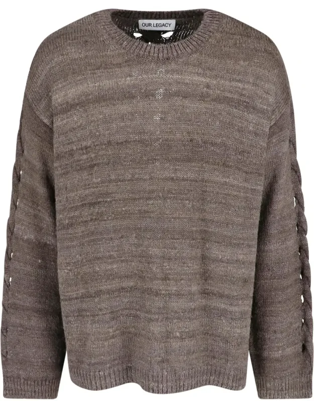 Textured Knit Loose Sweater