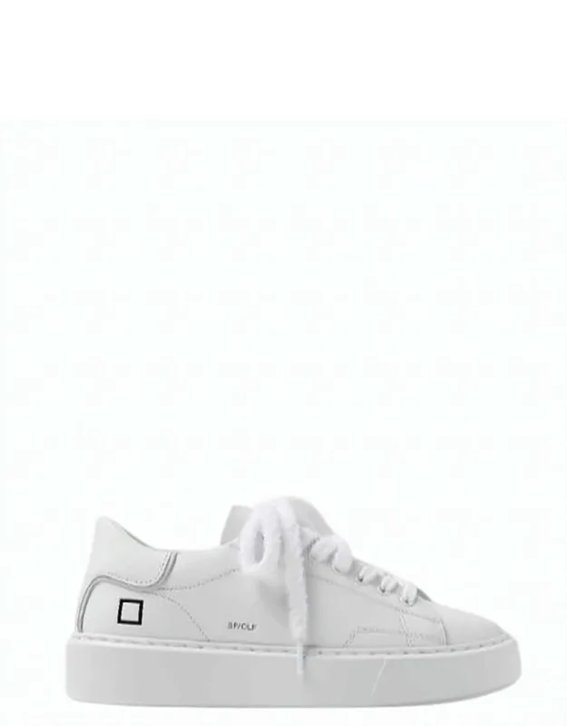 Calf Leather Stitched Sneakers