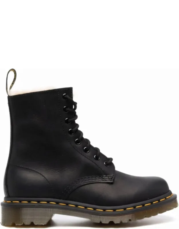 Shearling Lined Leather Boots