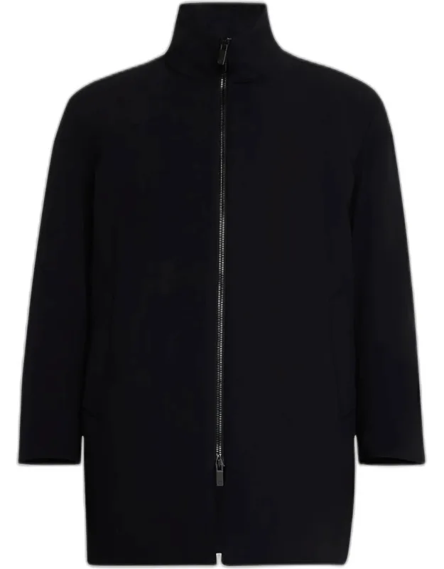 Crepe Wool Topcoat