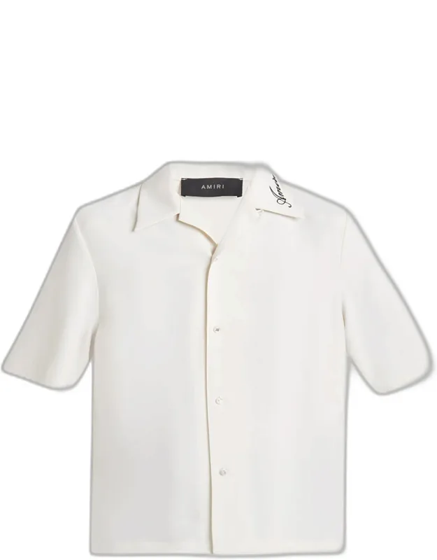 Brushed Polyester Camp Shirt